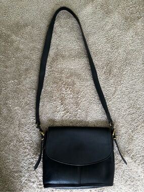 Coach Black Leather Crossbody Bag purse